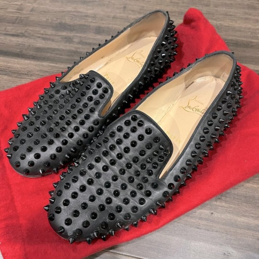 CHRISTIAN LOUBOUTIN rollerball smoking slipper flat